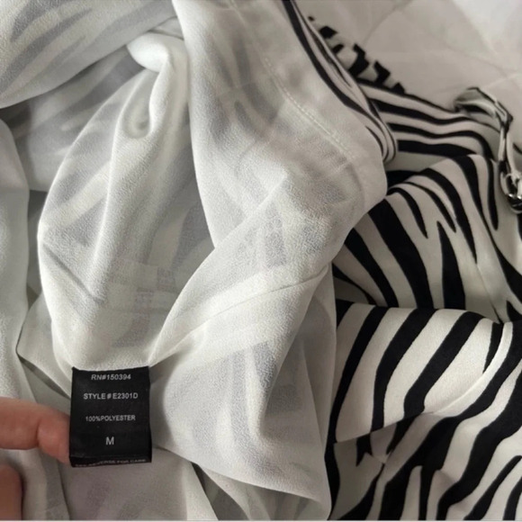 ETOPHE STUDIOS Zebra Pattern Straps Dress Size M - Picture 6 of 7